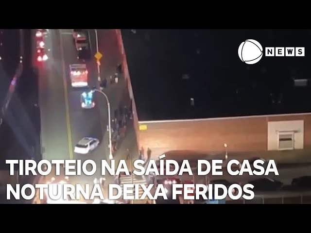 ⁣Tiroteio na saída de casa noturna deixa 10 feridos em Nova York