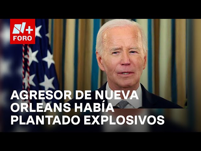 ⁣Nueva Orleans: Biden confirma que el agresor tenía un detonador de explosivos