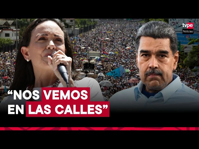 ⁣María Corina Machado convoca a nuevas protestas ante toma de posesión de Nicolás Maduro