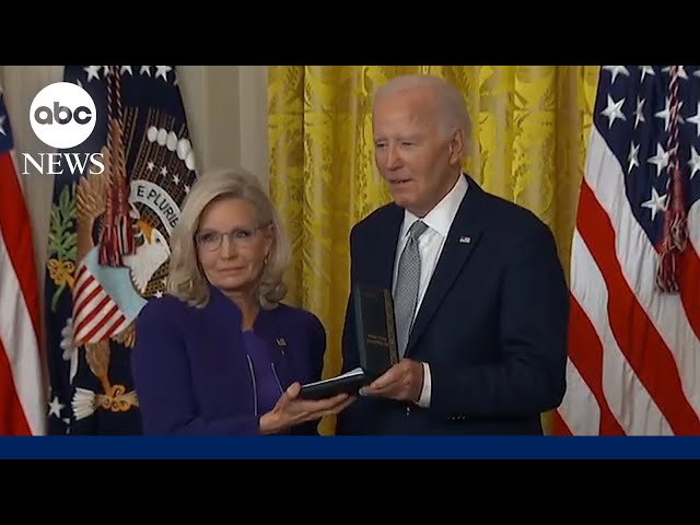 ⁣Former Rep. Liz Cheney awarded Presidential Citizens Medal