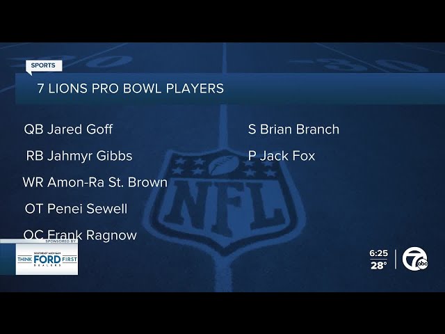 Seven Lions make Pro Bowl, Kerby Joseph snubbed