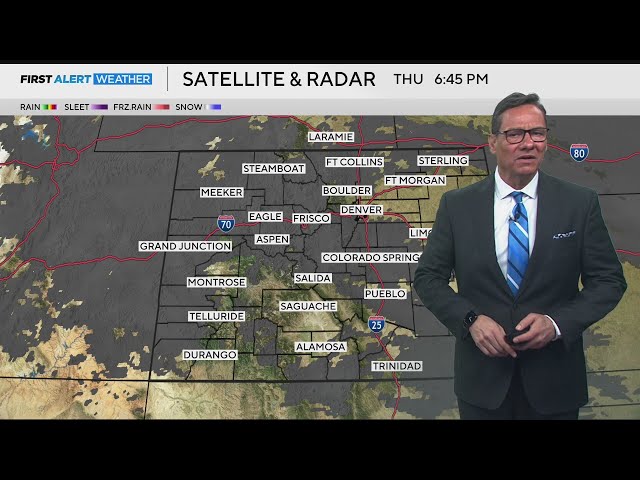 ⁣Calm Friday with Weekend cold front heading for Colorado