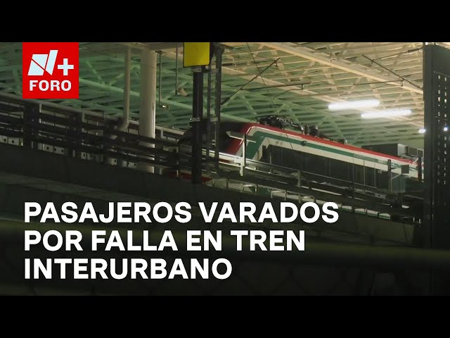 ⁣Tren Interurbano sufre falla mecánica y deja varados a más de 300 pasajeros - En Una Hora