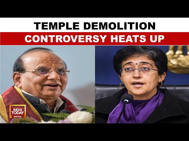 ⁣Delhi Elections: Temple Demolition Row Sparks Political Flashpoint | CM Atishi Vs Delhi LG