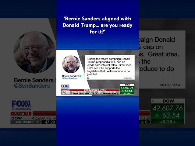 ⁣Bernie Sander backs key Trump proposal #shorts