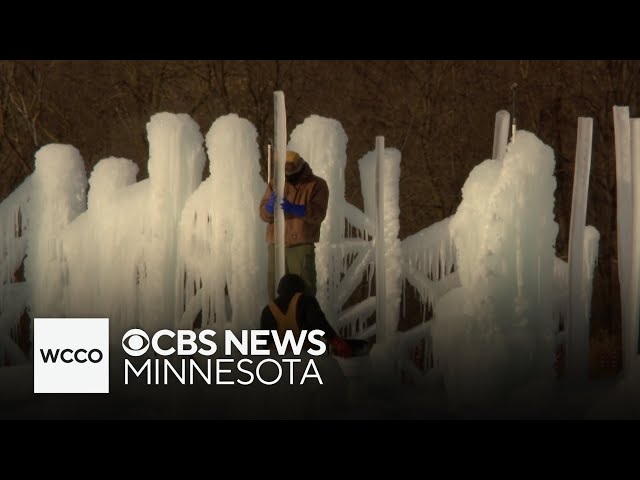 ⁣Ice attractions in Minnesota making the most of colder weather