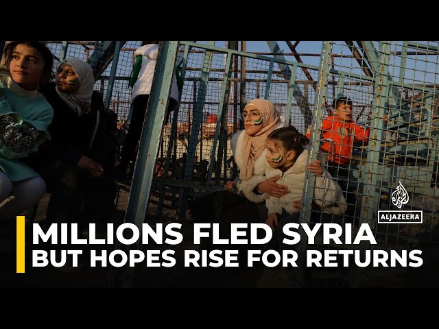 ⁣Millions fled Syria since the 2011 war, but hopes rise for returns after Assad's fall