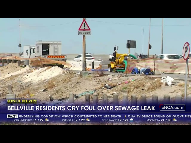 ⁣Belville residents cry foul over sewage leak