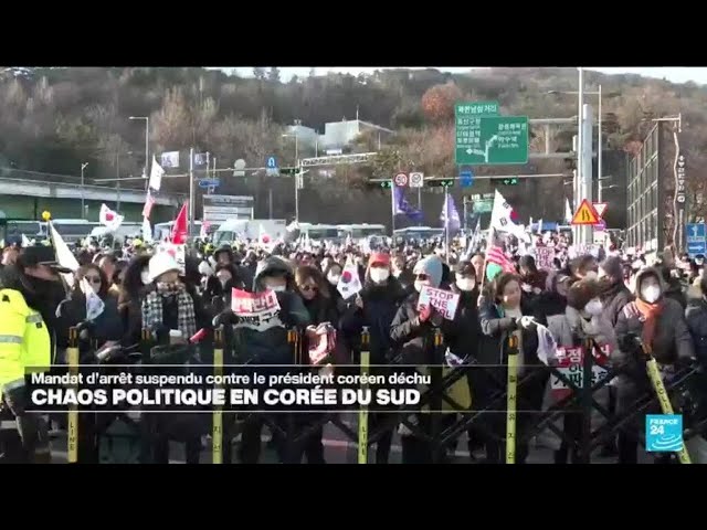 ⁣Corée du Sud : le mandat d'arrêt suspendu contre le président déchu • FRANCE 24