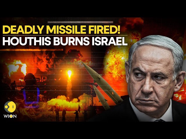 ⁣Israel Houthis War: Another Day Of Terror In Israel As Missile Fired From Yemen Burns Tel Aviv |LIVE