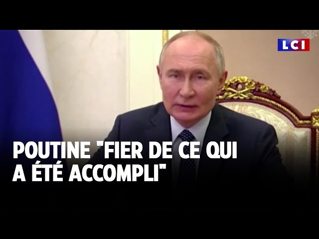 ⁣Poutine "fier de ce qui a été accompli"｜LCI