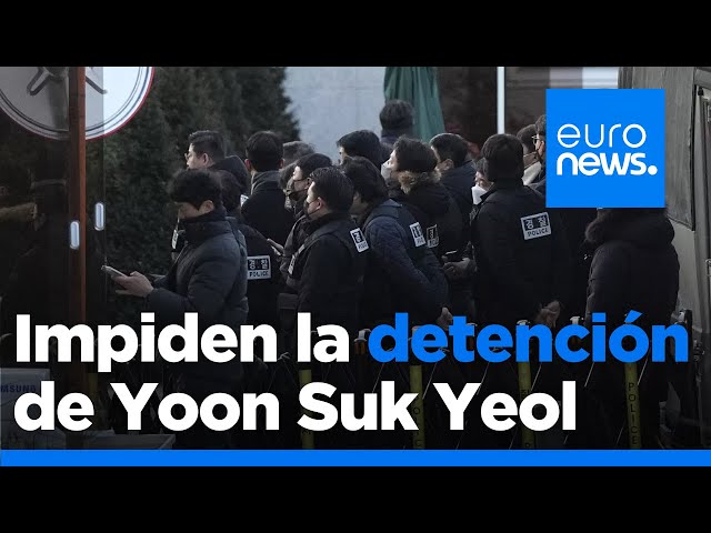 ⁣La seguridad del presidente de Corea del Sur frena su detención tras enfrentarse a los agentes