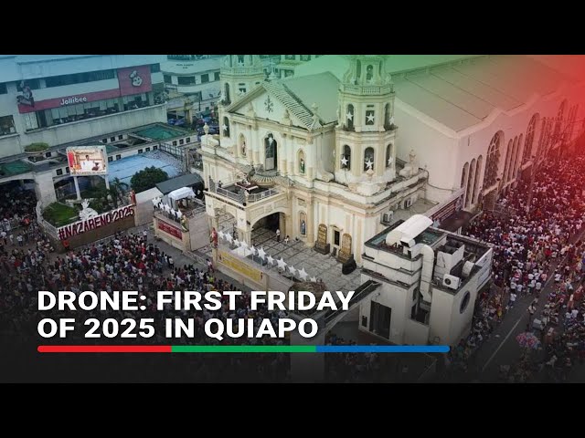 ⁣Catholics flock to Quiapo on first Friday of 2025