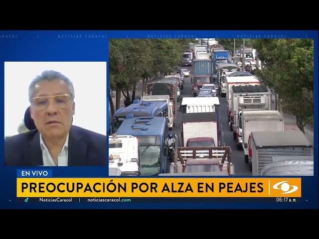 ⁣Presidente de Fedetranscarga expresó su preocupación por alza en los peajes y precio de combustible