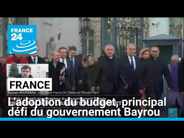 ⁣L'adoption du budget, principal défi du premier conseil des ministres • FRANCE 24