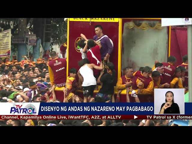 ⁣Disenyo ng andas ng Nazareno binago