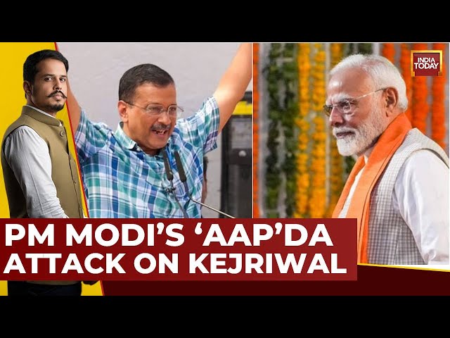 ⁣5Live: Arvind Kejriwal Strikes Back On PM Narendra Modi's 'AAP'da Jibe As Delhi Polls