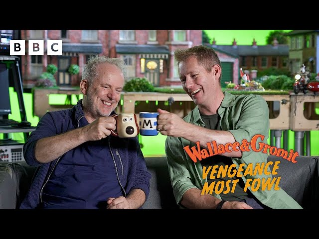 ⁣Behind the scenes of Wallace & Gromit: Vengeance Most Fowl - BBC