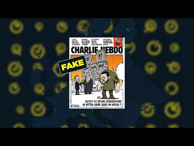 ⁣Non, Charlie Hebdo n'a pas publié un numéro présentant Zelenskyy comme une caricature de Qu…