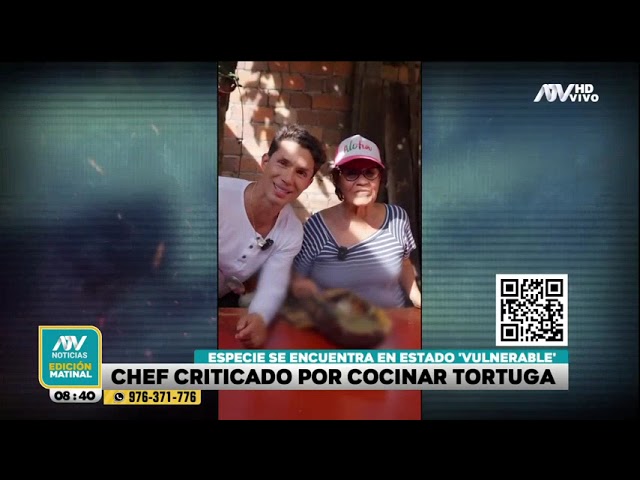 ⁣Rodrigo Fernandini es criticado por cocinar especie vulnerable de la Amazonía