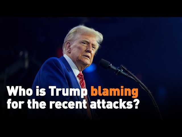 ⁣Who is Trump blaming for the recent attacks?