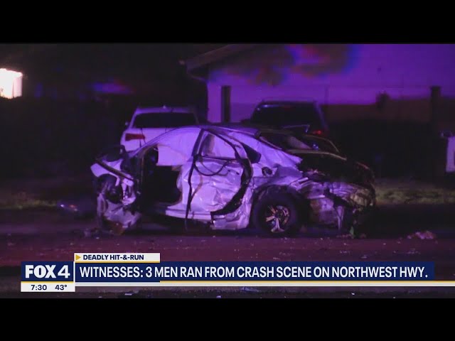 ⁣Video of deadly crash on Dallas Highway; 3 drivers ran from scene