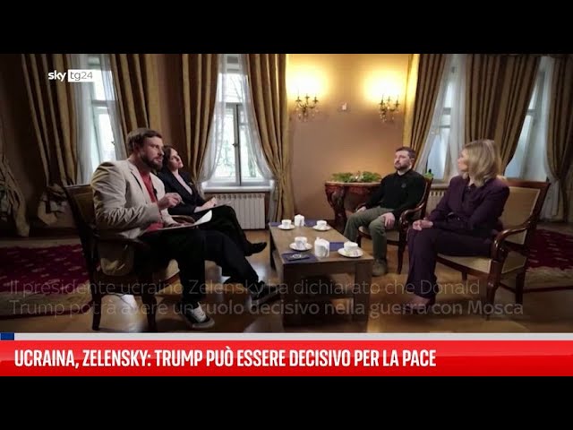 ⁣Ucraina, Zelensky: Trump può essere decisivo per la pace