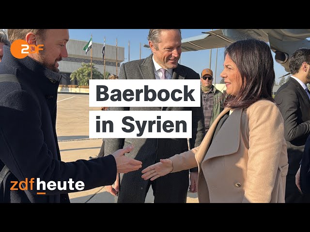 ⁣Deutsche Außenministerin trifft Syriens neue Machthaber | ZDF Mittagsmagazin