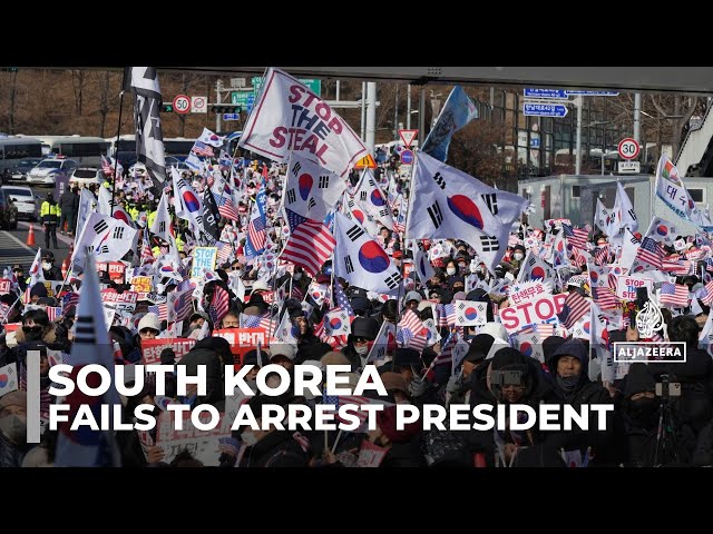 ⁣Yoon Suk Yeol arrest warrant: Anti-corruption agency fails to detain president