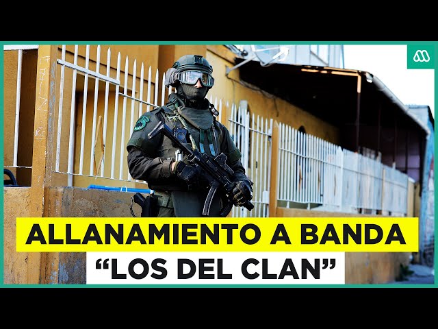 ⁣Más de 100 policías en operativo: Allanamiento contra banda "Los del Canal" en Conchalí