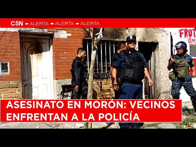 ⁣CRIMEN a SANGRE FRÍA en MORÓN: VECINOS se ENFRENTAN a la POLICÍA