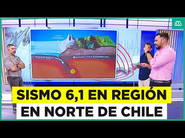 ⁣Sismo 6,1 en norte de Chile: El análisis a seguidilla de temblores en la zona