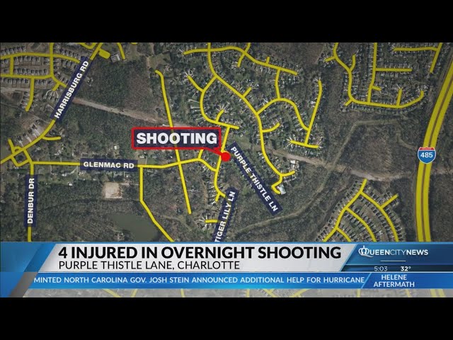 ⁣Four people injured from east Charlotte shooting: Medic