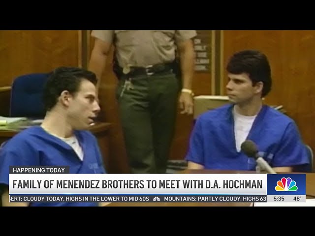 ⁣Family of Menendez brothers to meet with DA Hochman