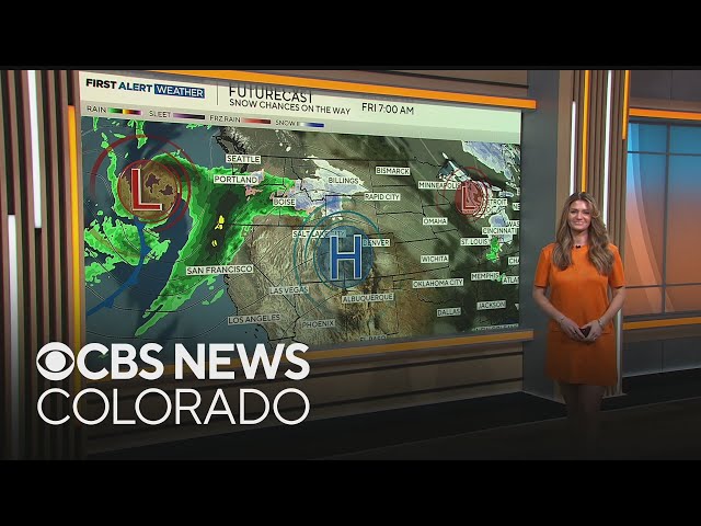 ⁣Quiet and warm across Colorado but a weekend storm is set to bring measurable snow across the state