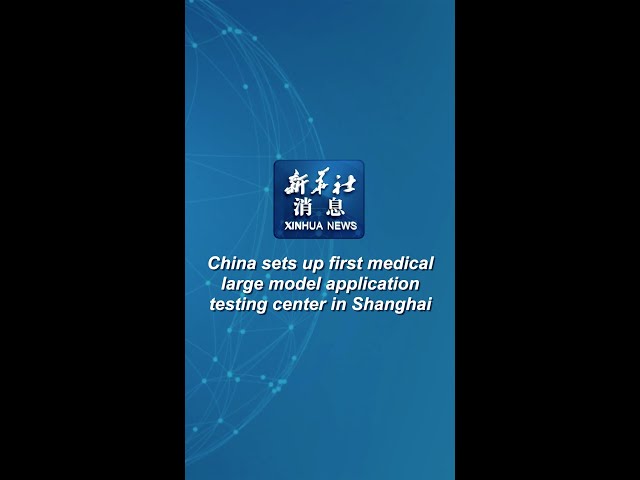 ⁣Xinhua News | China sets up first medical large model application testing center in Shanghai