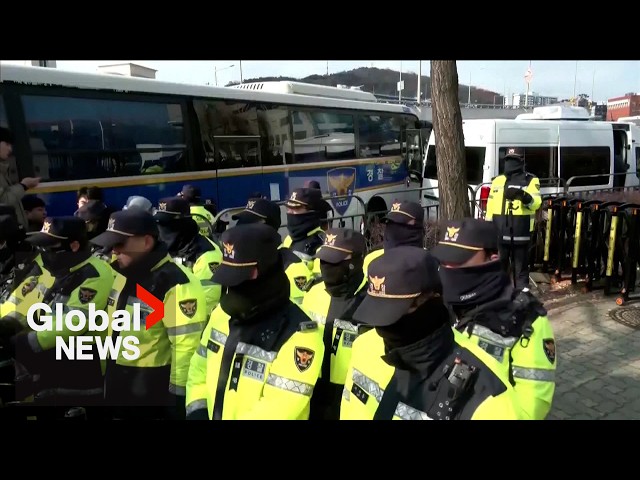 ⁣South Korean impeached president defies arrest warrant after near-6-hour standoff