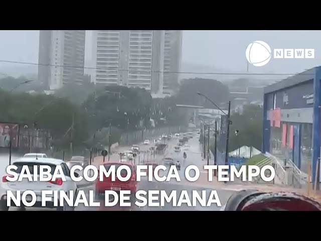 ⁣Saiba a previsão do tempo para o final de semana