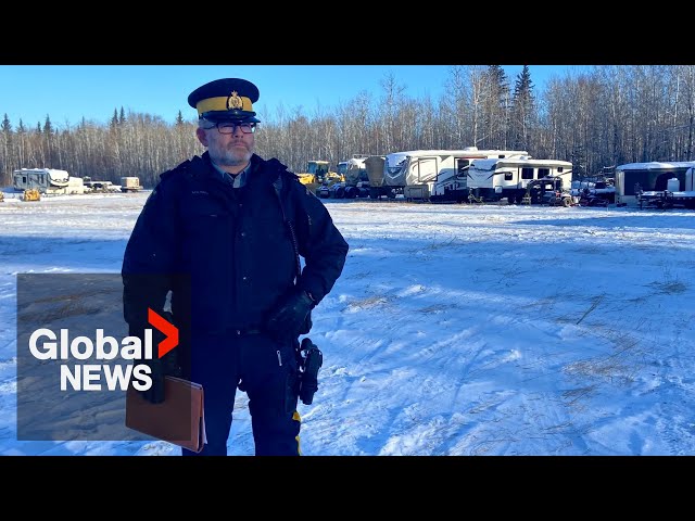 ⁣RCMP seize millions of dollars worth of equipment from alleged "chop shop" in Alberta