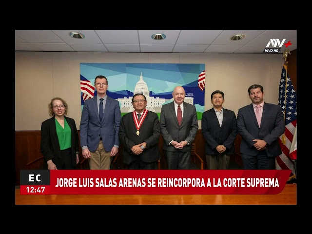 ⁣Jorge Luis Salas Arenbas se reincorpora a la Corte Suprema