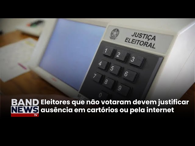 ⁣Eleitores devem justificar ausência em até 7 de janeiro| BandNews TV