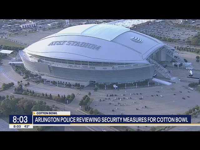 ⁣New security measures at the Cotton Bowl after New Orleans attack