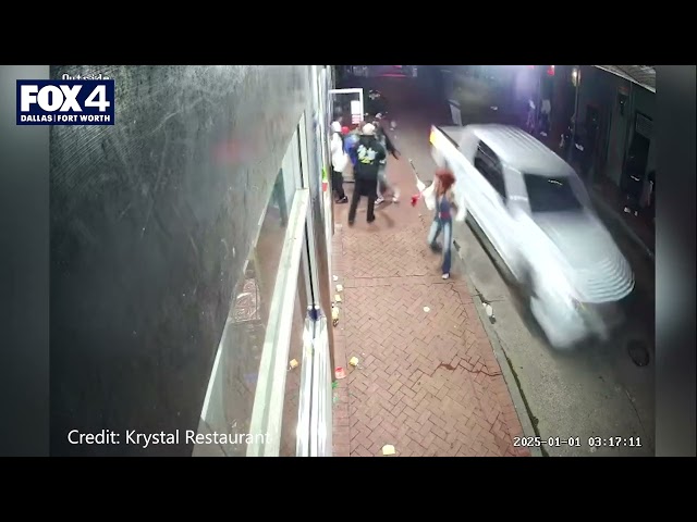 ⁣WATCH: Driver nearly missing woman in New Orleans terror attack