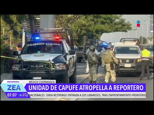 ⁣Unidad de Capufe atropella al periodista Javier Omaña en la México-Cuernavaca