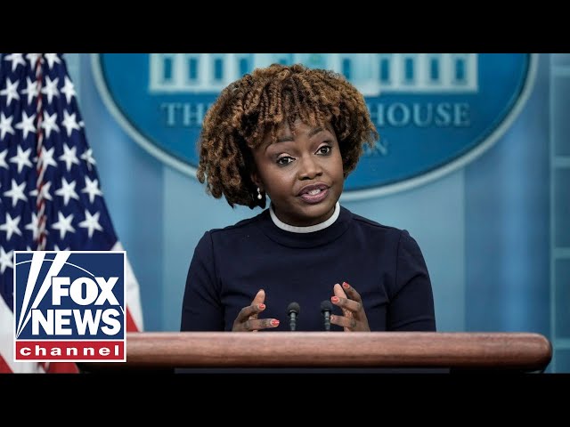 ⁣Press Secretary Karine Jean-Pierre holds a White House briefing