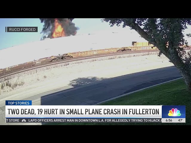 ⁣NTSB investigates deadly Fullerton plane crash