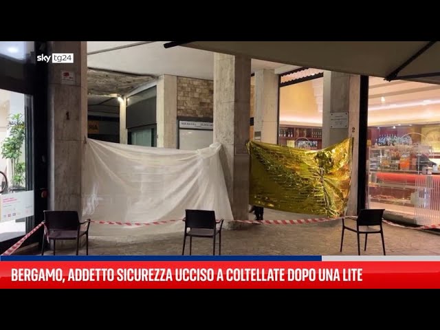 ⁣Bergamo, addetto sicurezza ucciso a coltellate dopo una lite