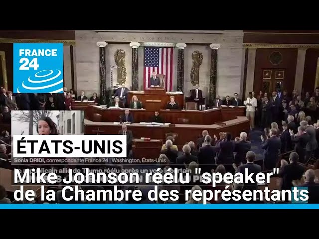 ⁣États-Unis : l'allié de Trump, Mike Johnson, réélu "speaker" de la Chambre des représ