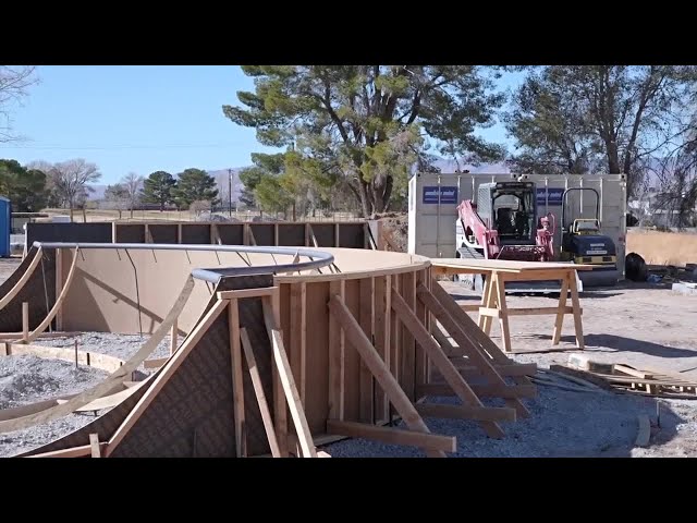 ⁣Cal City's new skate park nearing completion at Central Park