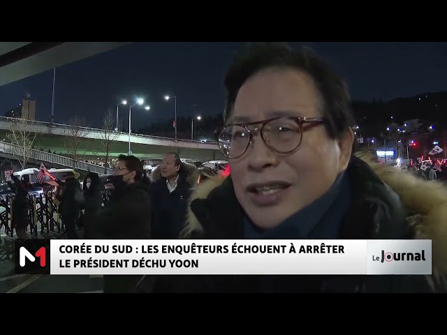 ⁣République de Coré : Les enquêteurs échouent à arrêter le président déchu Yoon